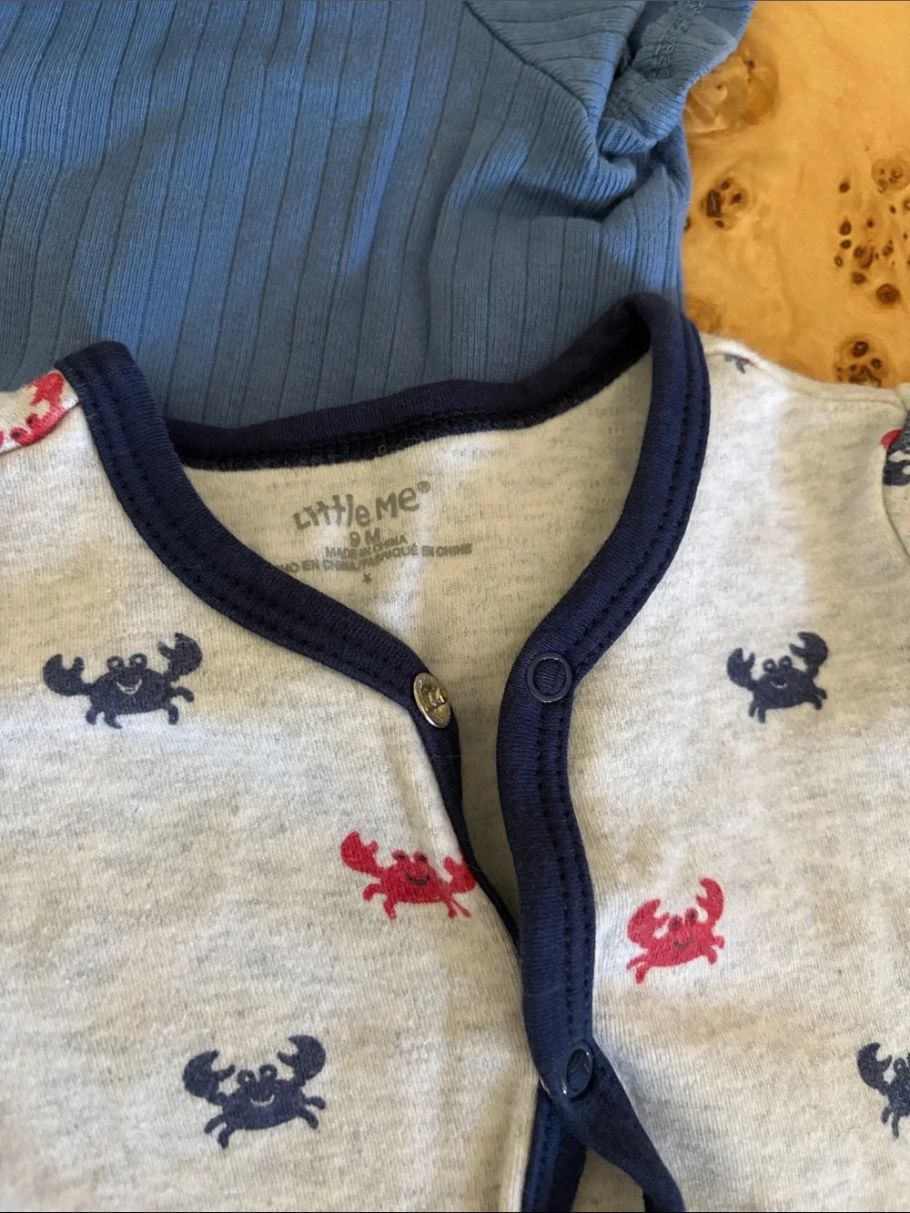 Little Me Romper Set of 3, 9 mo